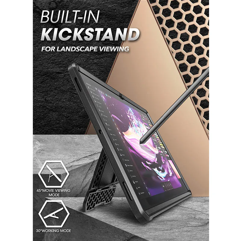 SUPCASE For Samsung Galaxy Tab S10 Ultra / Tab S9 Ultra / Tab S8 Ultra Case (2022-2024) UB Pro with Built-in Screen Protector