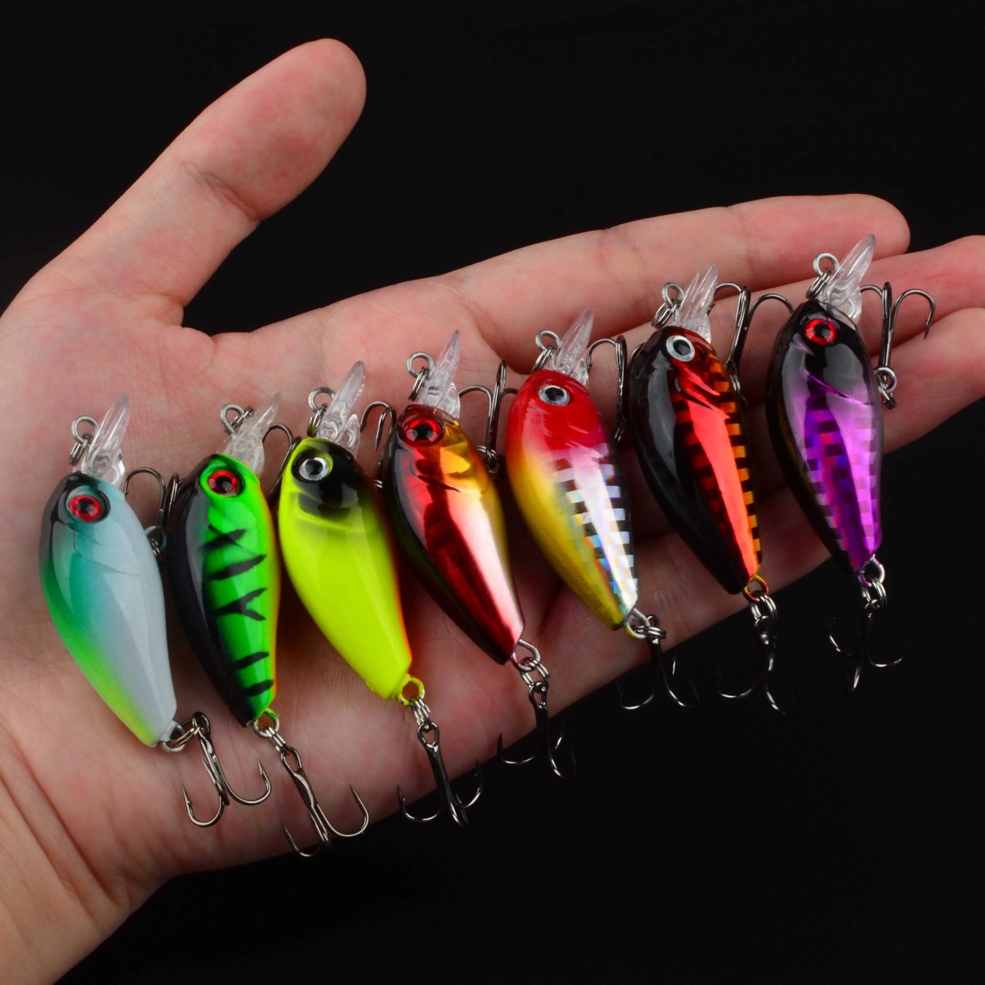 1pc Hard/Fake/Artificial/Crank Bait Mini Crankbait/Carp Fishing Lure Sets 4.5cm 3.8g Floating Minnow Wobblers For Pike/Fish/Bass