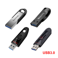 Original SanDisk Ultra Shift USB 3.0 Flash 128GB 64GB 32GB Pen Drives Pendrive USB Pen Disk Flashdrive 256GB 512GB Memory for PC