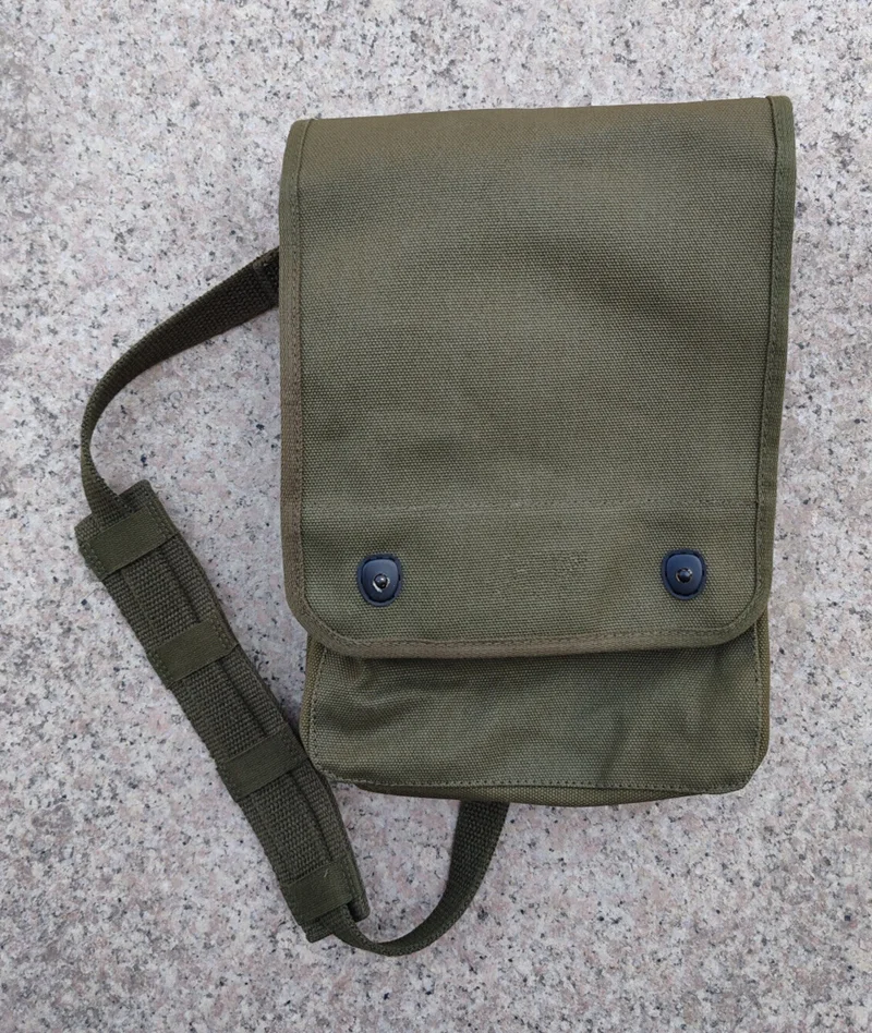 tomwang2012.WW2 US  USMC MARINE CORPS M1943 MILITARY FIELD MAP BAG olive green