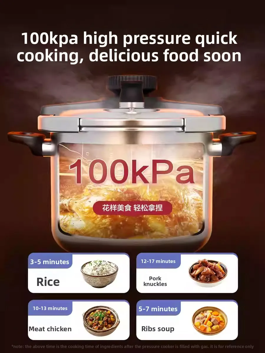 

Stainless Steel Pressure Cooker Official High Quality Gas Safe Home Kitchen Pot