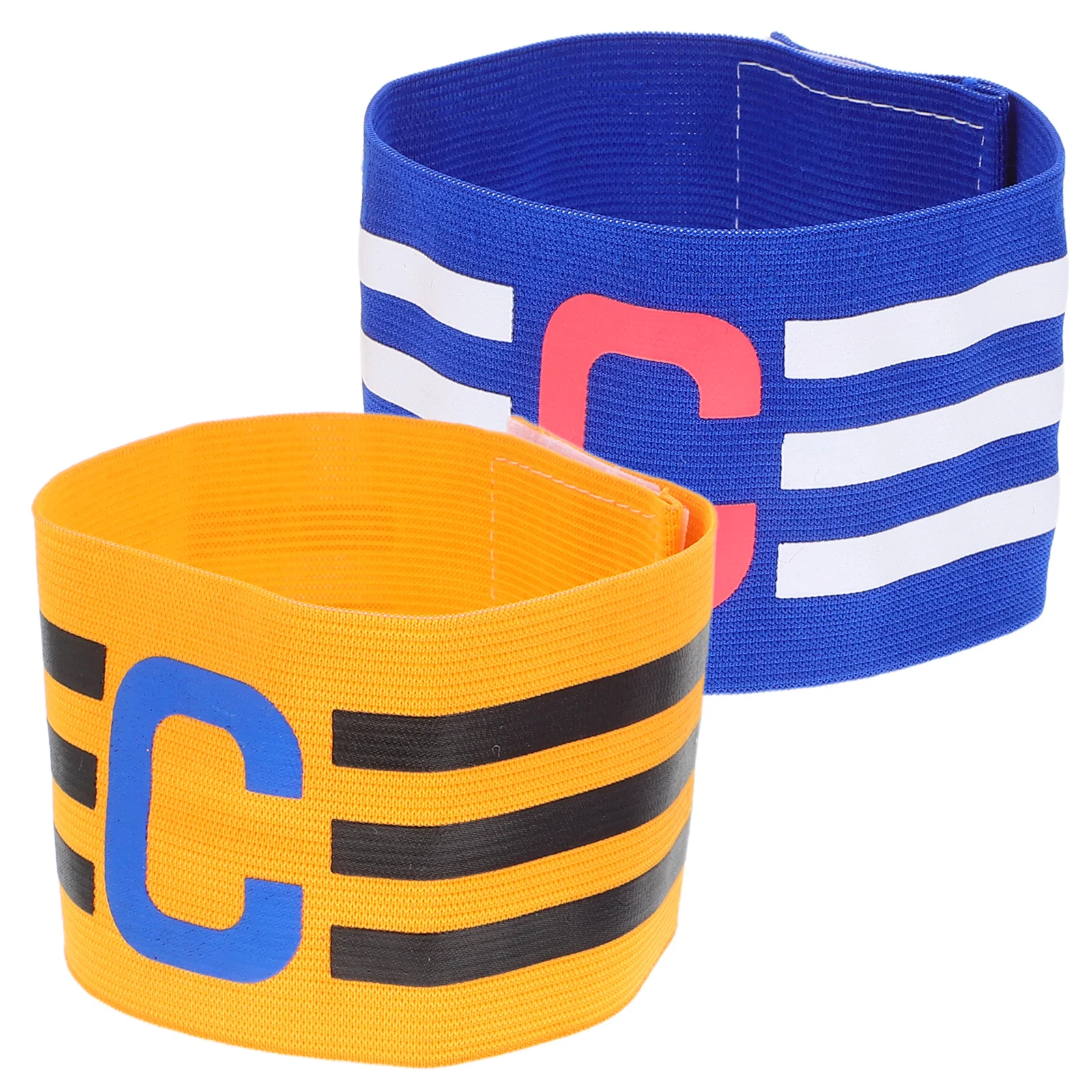 

Football Captain's Armband Simple Colorful Durable Small Football Captain's Armband for Man Or Woman (Blue Yellow)