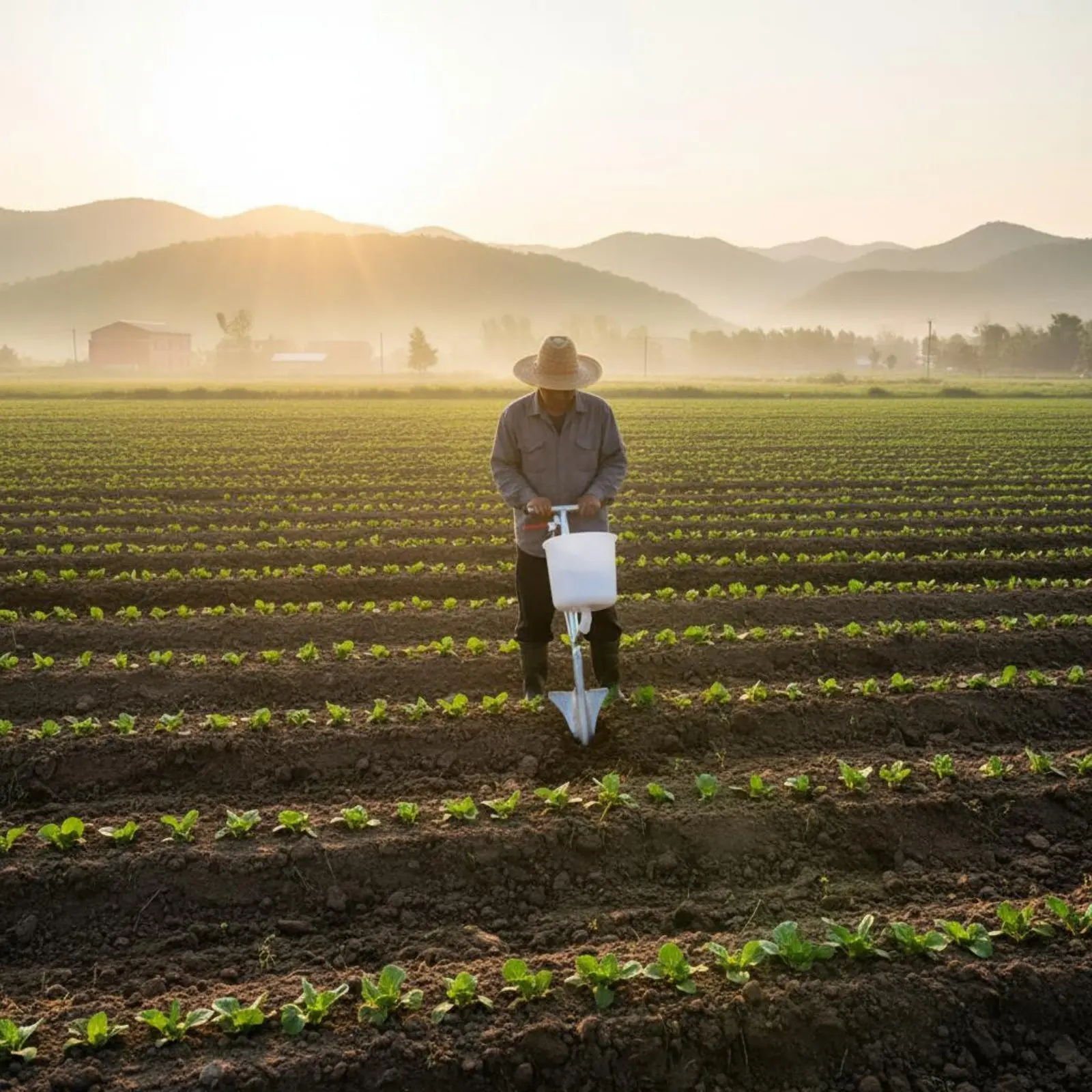

Многофункциональный ручной дозатор удобрений для почвы с длинной ручкой, экономящий труд, для фермерских хозяйств