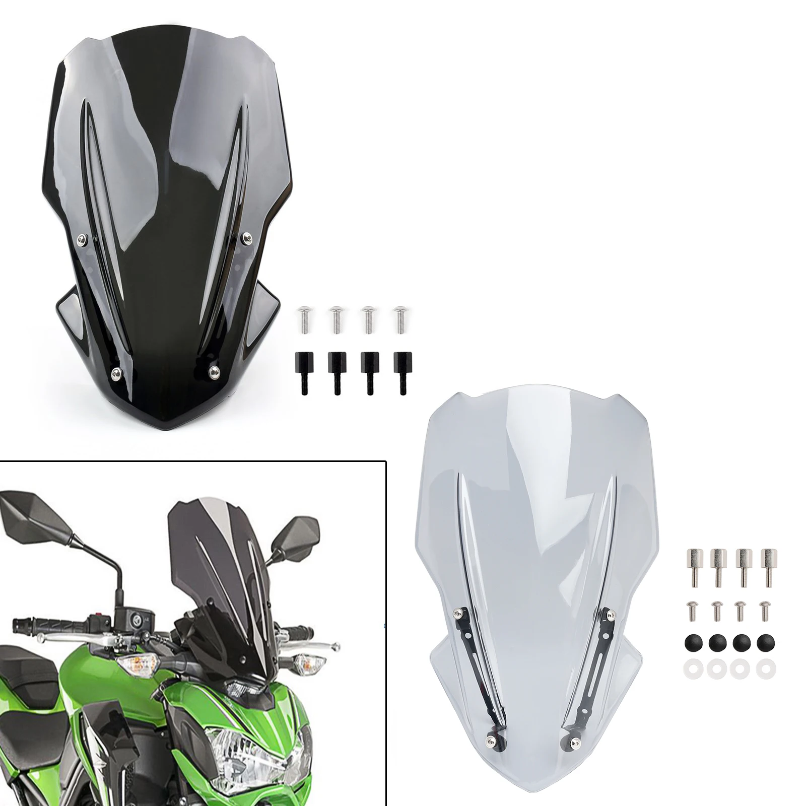 

Ветровое стекло с кронштейном для Kawasaki Z900 2017-2018