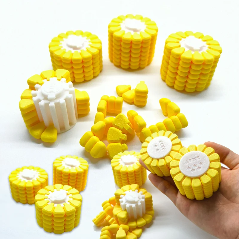3D Printed Corn Magic Cube Toy, Tetris Jigsaw Puzzle for Stress Relief & Brain Development
