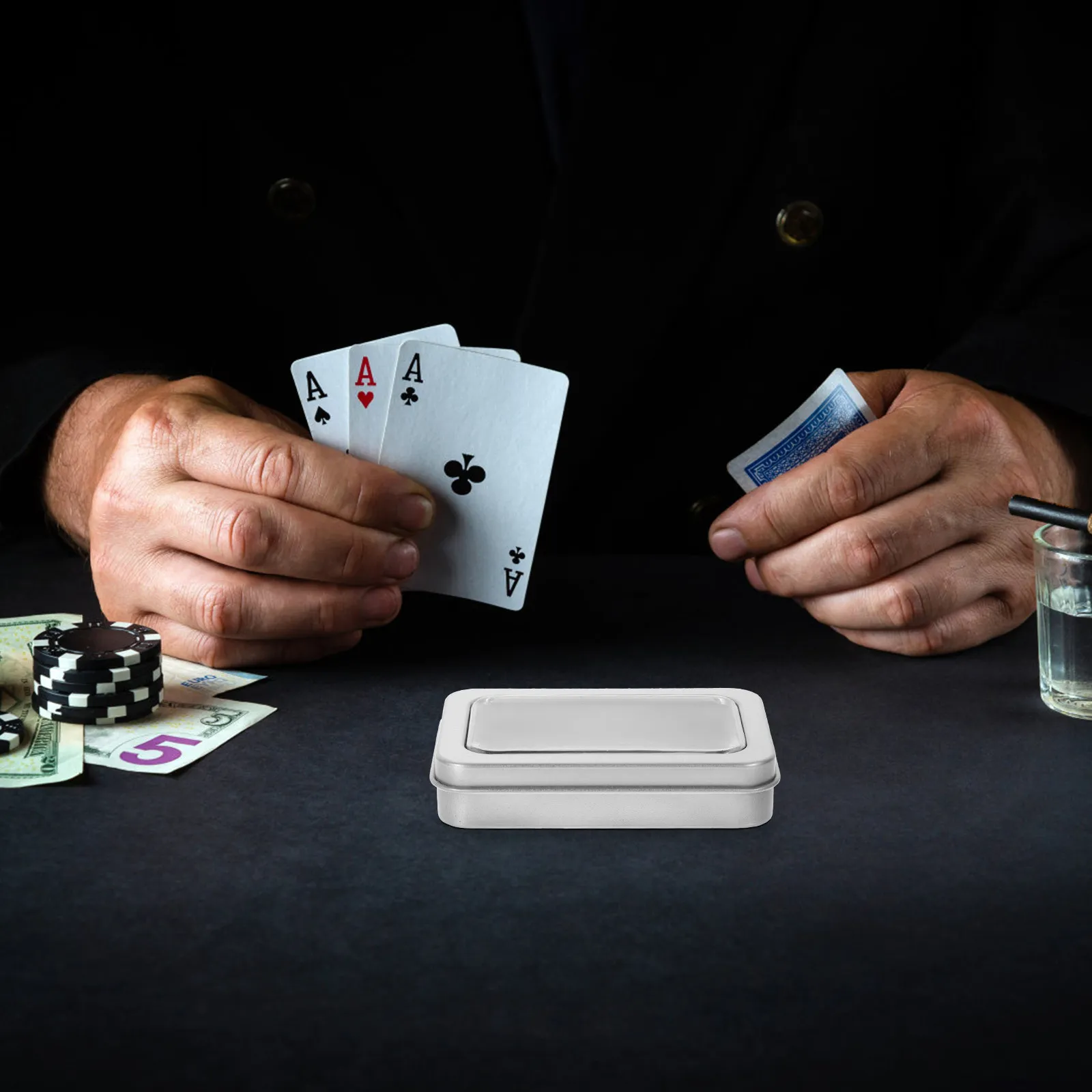 

Набор из 5 прочных прямоугольных коробок для карт: органайзер для игровых и коллекционных карт, хранения мелких аксессуаров