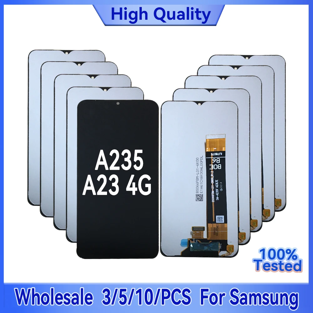 

Wholesale 3/5/10 Pieces/Lot For Samsung A23 4G A235 LCD Screen Assembly A235F A235U A235U1 With Touch Digitizer
