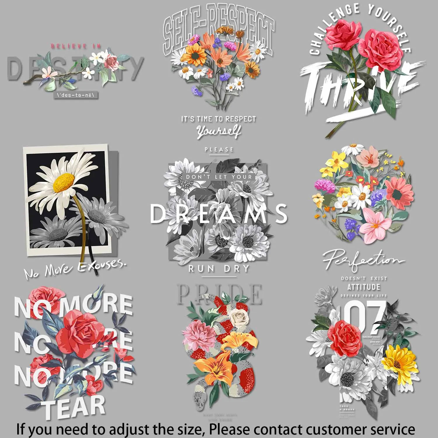 

Утюгированная нашивка с цветочным декором, теплопередача, базовый стиль, аппликация для одежды, красочные креации, не выцветающие украшения «сделай сам»