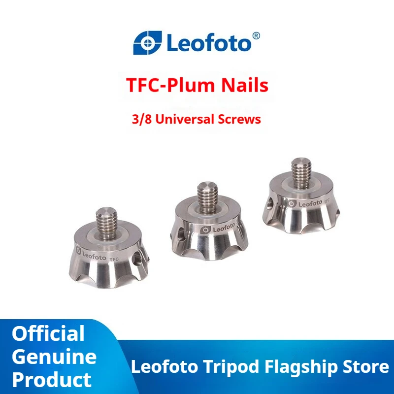 

Leofoto TFC Professional Tripod Accessories Stainless Steel Anti-Slip Flower-Shaped Metal Feet Snow, Mud, and Sand Terrain Feet