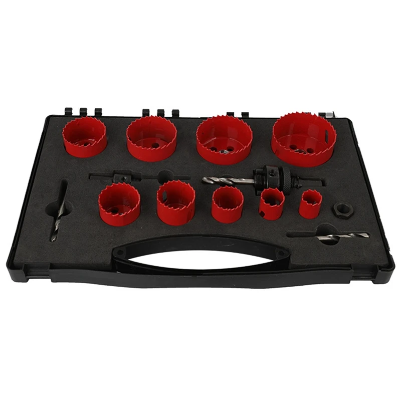 

M42 Bimetallic Reamer 14PC Plastic Box Set Woodworking Drill PVC Gypsum Board Downlight Speaker Reamer Easy To Use