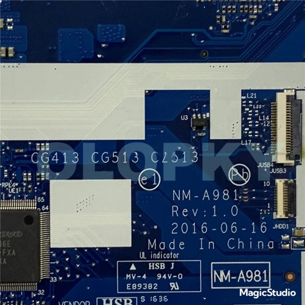 Placa base para ordenador portátil NM-A981 para Lenovo Ideapad 310-14IKB 310-15IKB con CPU I3-7100U I5-7200U I7-7500U GPU 920M 2GB