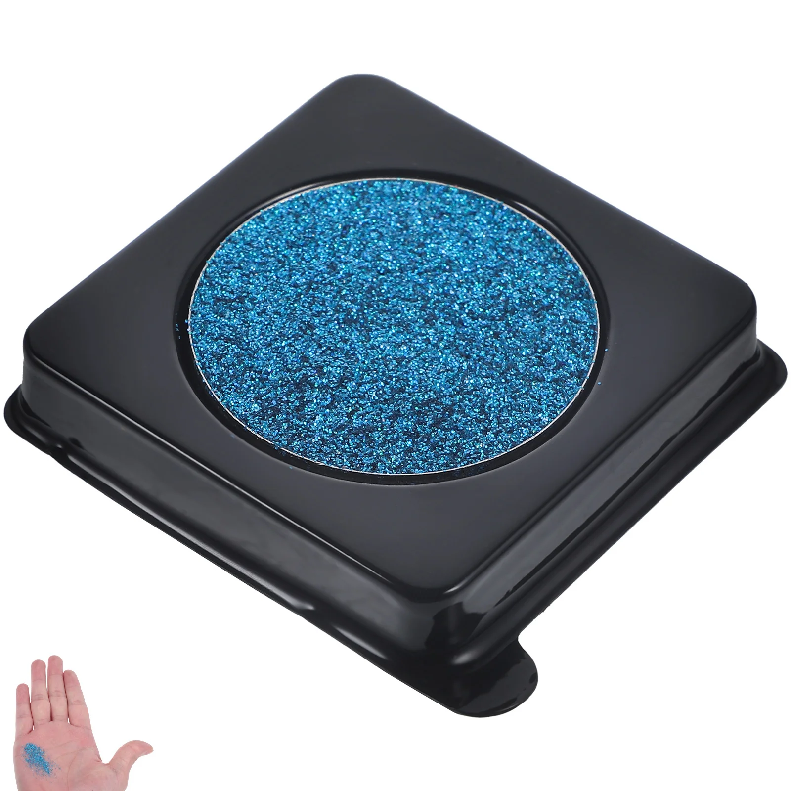 

Glitter Eyeshadow Plate Blue Sparkly Eye Makeup Shiny Non-Fading Quick-Dry Long-Lasting Eye Glitter for Parties Shows Stage