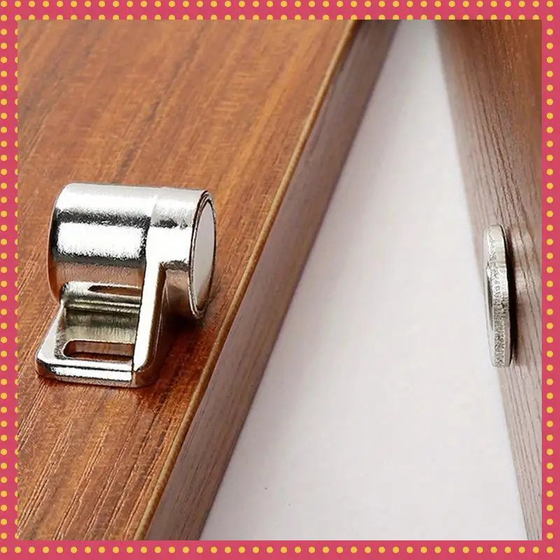 

B74A 10PCS Magnetic Cabinet Door Catch With Neodymium Magnet Cabinet Latch Closure Hardware For Kitchen Cupboard Closet