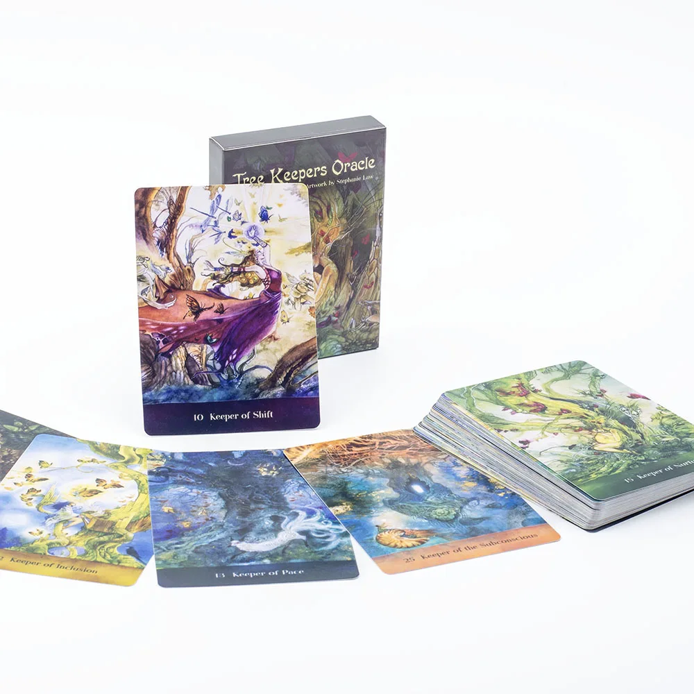 Baum pfleger Orakel 44 Stück Englisch Vision Schicksal Weissagung Tarot karten Wahrsagen Kartenspiele Party Brettspiel 10.4*7,4 cm