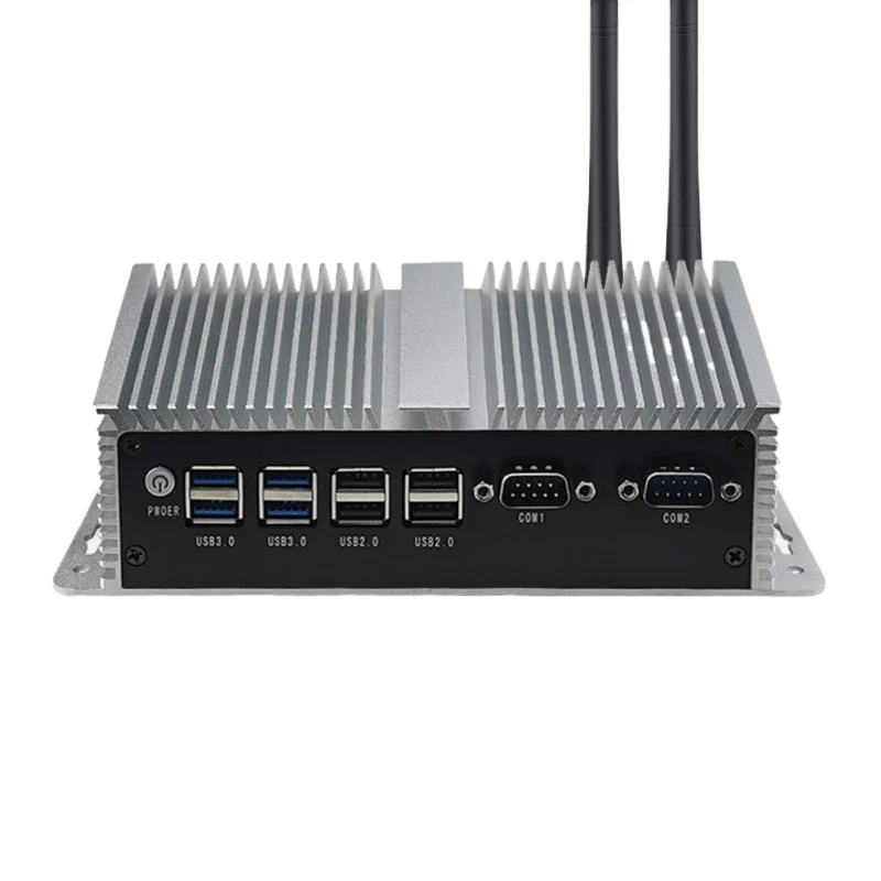 For IPC Mini Small Host Microcomputer Closed N100 Vision Server Low Power Consumption Industrial Computer Fanless Dual Network