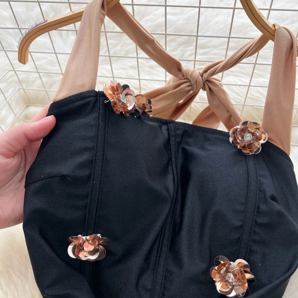 فستان أنيق مرقع منقوش عليه زهور مثير للحفلات المسائية للنساء فستان عتيق على شكل الورك فساتين الحفلات