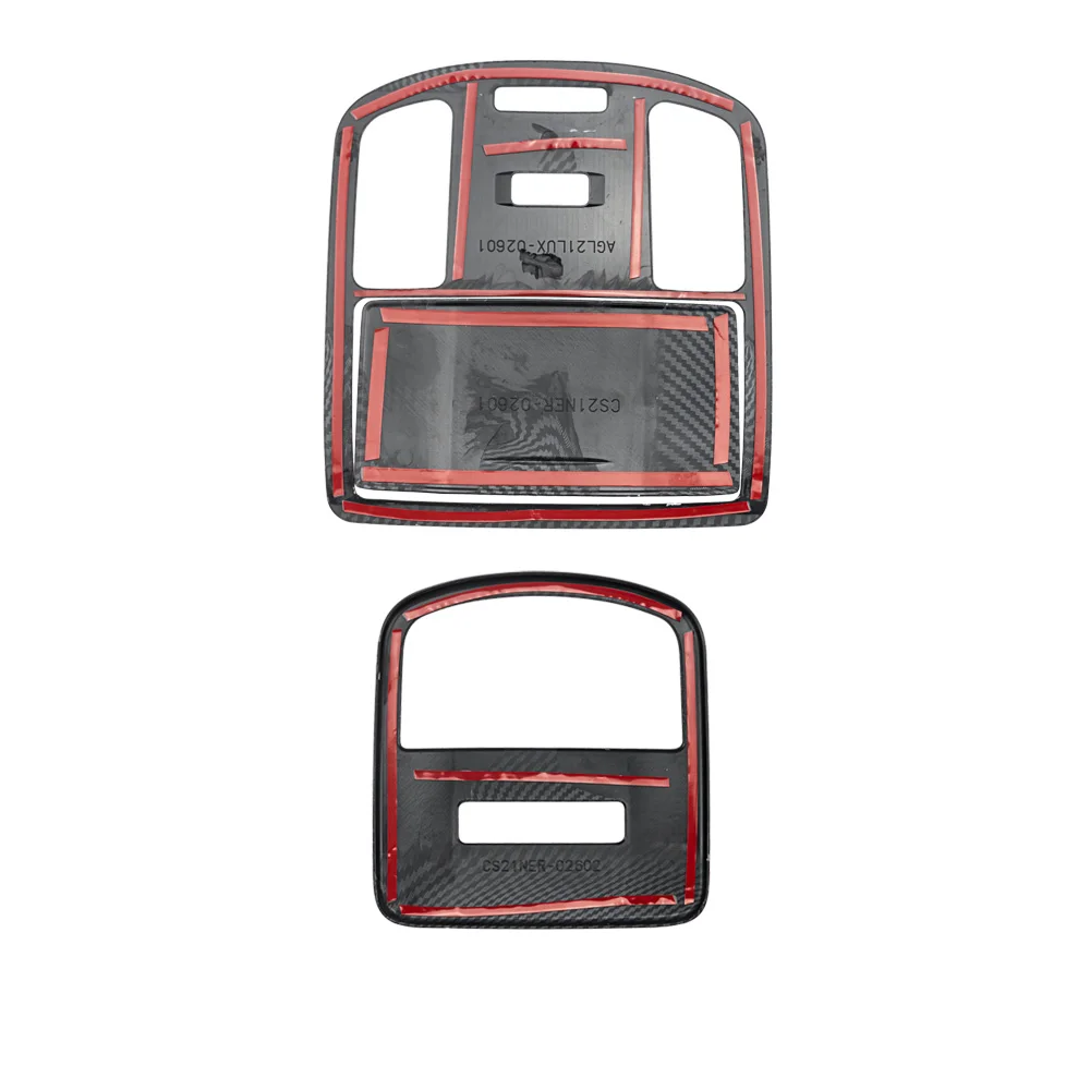 ABS Carbon Fiber Color Front Rear Reading Lamp Cover Frame Trim for Toyota Fortuner 2016 2017 2018 2019 2020 2021 2022