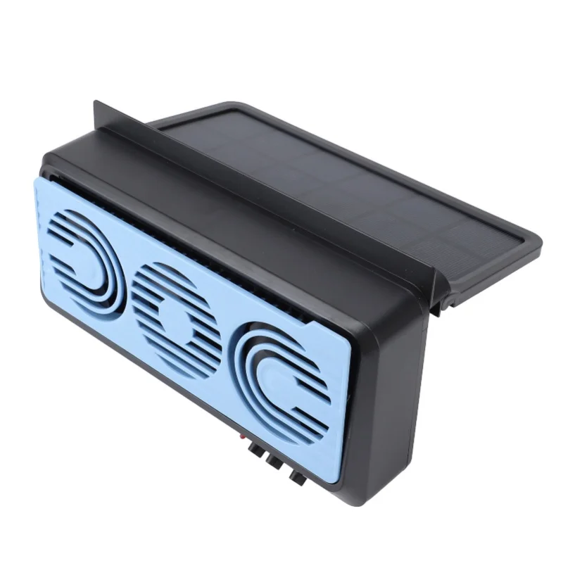 Multifunctional Car Solar Exhaust Fan Quiet Cooling Window Vent Air Circulation Purification Solar-Powered Car Accessory