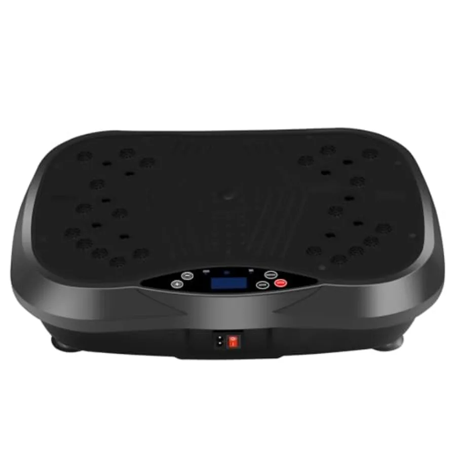 

Виброплатформа для домашних тренировок с эспандерами и пультом ДУ - тренажер для комплексной тренировки всего тела