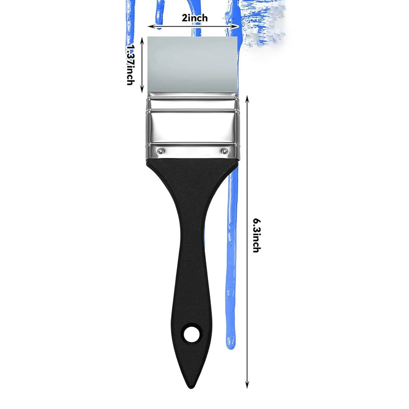 Flat Paint Brush Silicone Color Shaper Brush Reusable Epoxy Resin Professional Painting Tool Brush for Acrylic Paints Writing