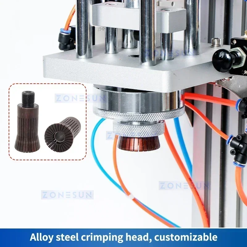 ZONESUN ZS-YG08 Semi automatic Pneumatic Perfume Bottle Crimping Capping Machine