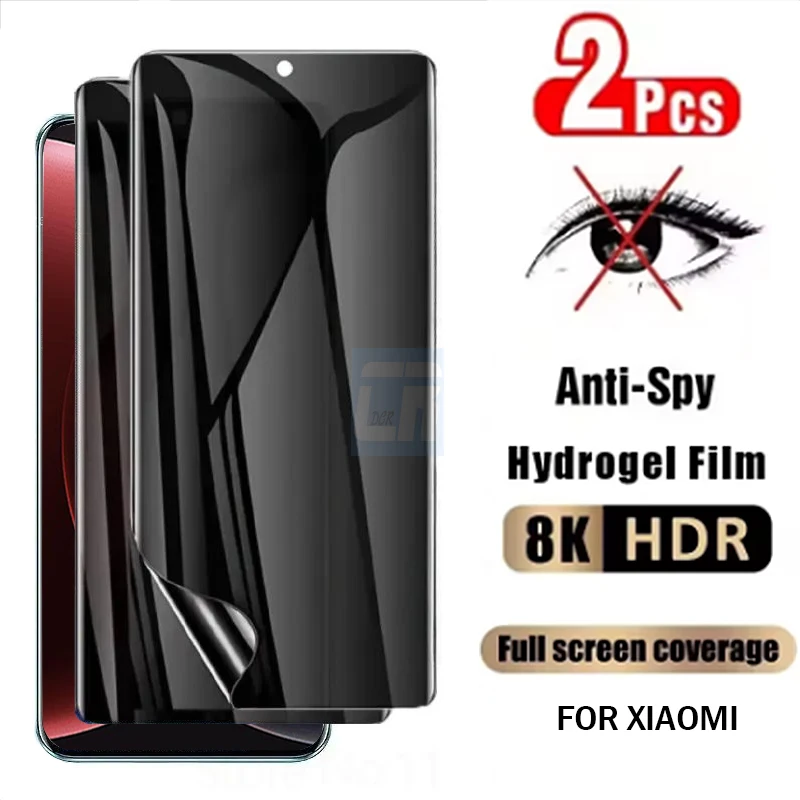 

1-2pcs Anti-Spy Privacy Hydrogel Film for Xiaomi 15 Ultra 15s Pro 14 Civi 13 Lite 12s 12X Civi 5 3 2 Mix 4 Screen Protectors