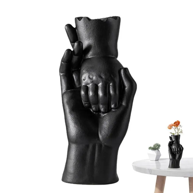 

Hand Gesture Flower Vase Aesthetic Modern Bud Flower Vase Stable Decorative Ornament Minimalist Unique Vase For Farmhouse Table