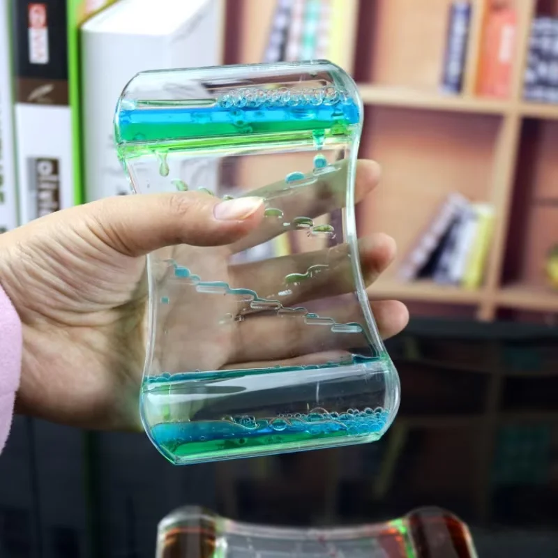 الإبداعية قطرة الزيت الساعة الرملية لونين قطرة الزيت سلم المياه السائلة الديكور الإبداعي القلق تخفيف لعبة زخرفة السائل