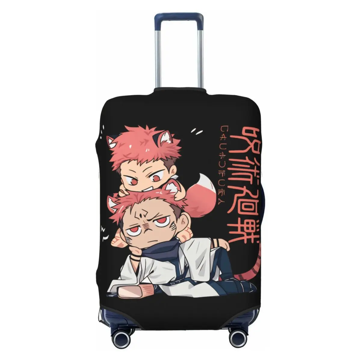 

Чехол для чемодана Custom J-Jujutsus K-Kaisens, моющийся, в стиле Харадзюку, с аниме-принтом, защитный, подходит для чемоданов 18-32 дюйма