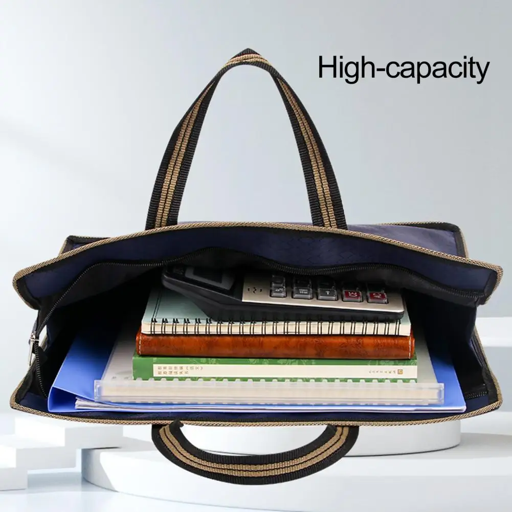 Portable Briefcase With Handle Anti-stain Oxford Cloth Meeting Time Laptop Notebook Storage Handbag Laptop Bag Computer Cover