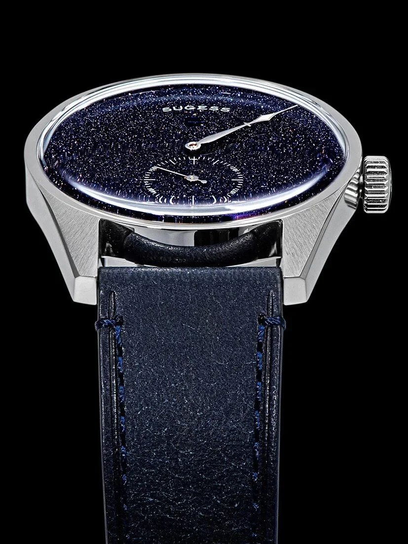 Fully automatic mechanical original fashionable blue sandstone Tianjin movement jumping retro watch