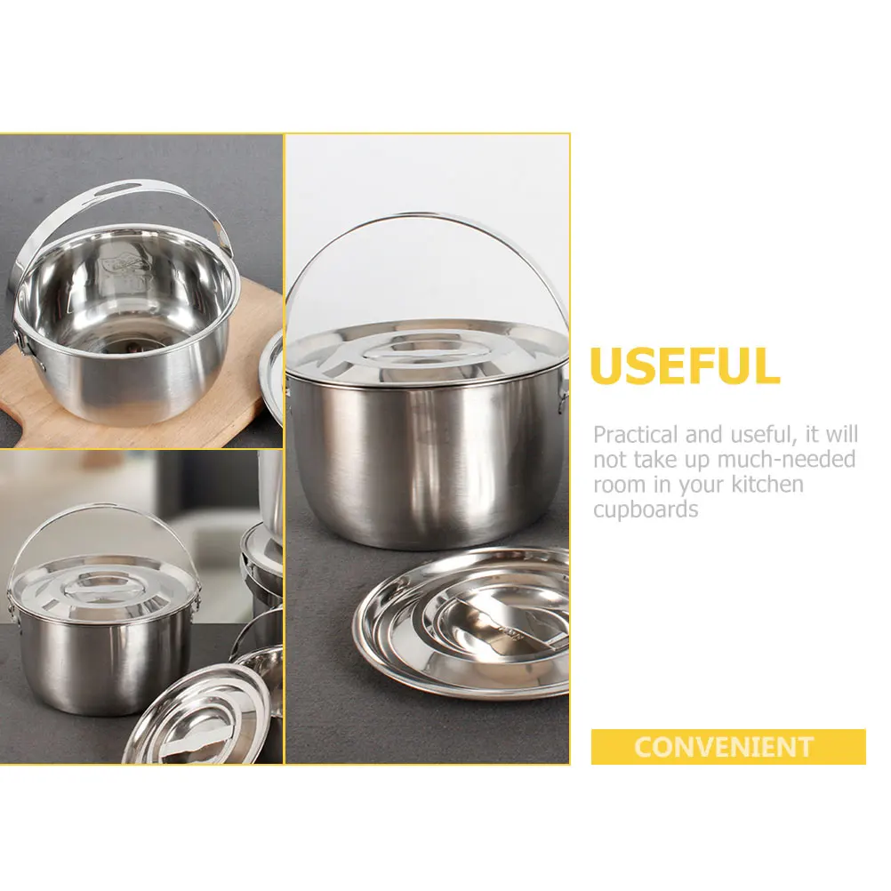 

Bowls for Kitchen Lard Basin with Handle Egg Mixing Containers Oil Storage Tank