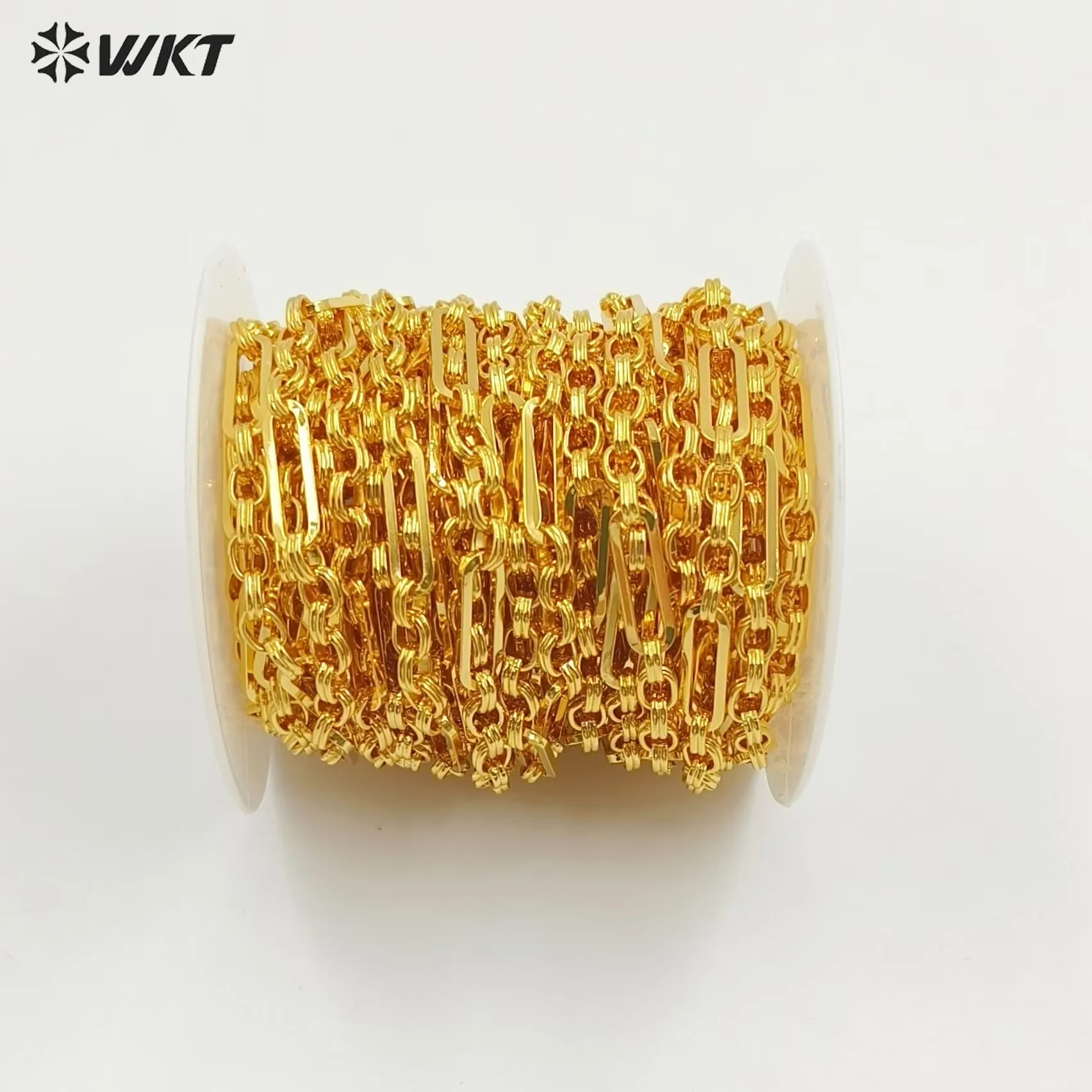 

WT-BC231 Newst Arrival Fashion Chain Design With 18K Yellow Gold Plated For Bracelet Or Necklace Accessories