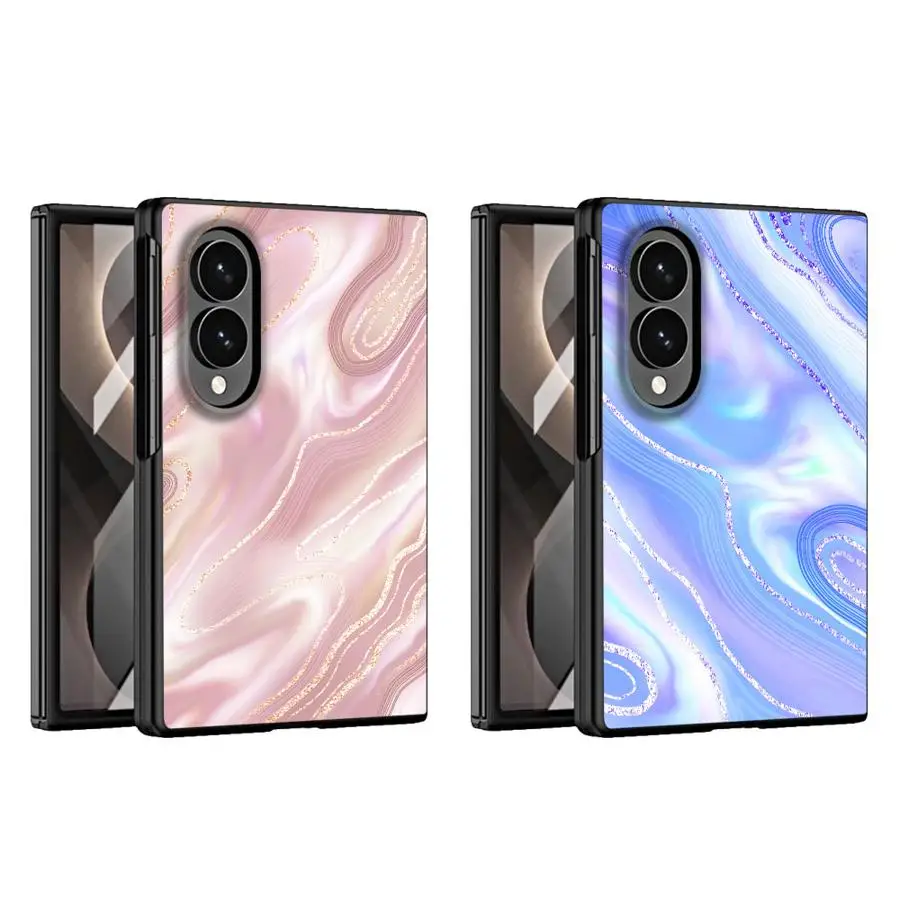 Marble Pattern Phone Shell Case for Samsung Galaxy ZFold Wide ZFold8 Z Fold8 Wide Z Fold 8