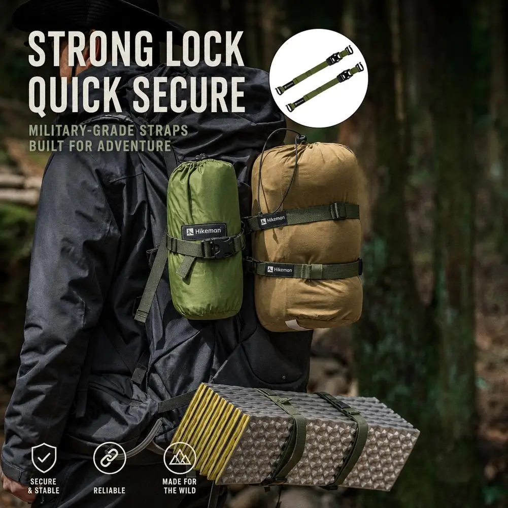 Luggage Straps Outdoor Backpack External Attachment Strap for Hiking and Travel Multi-functional and Adjustable Socket Strap