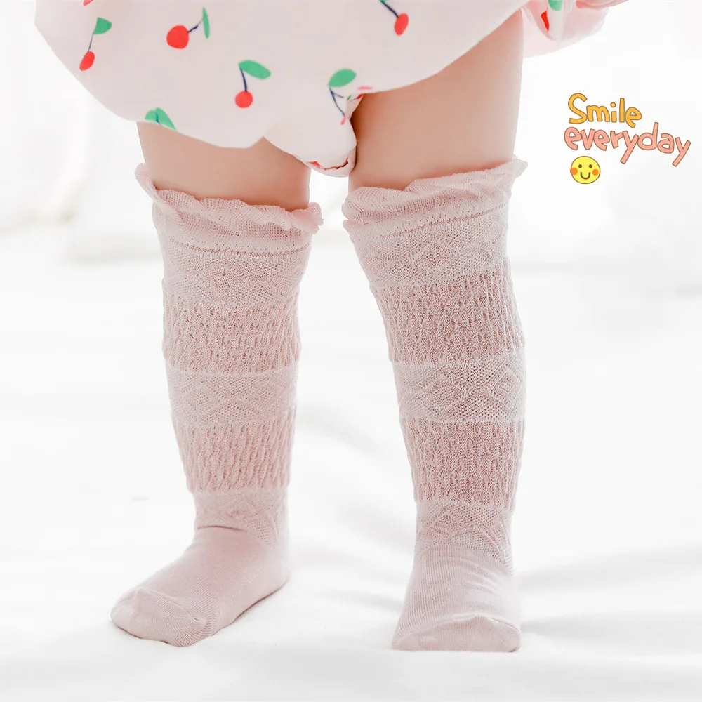 

Summer Lace Baby Mesh Socks Newborn Toddler Cotton Knee Socks Baby Girls Boys Long Socks Infant Anti-mosquito Knee High Sock