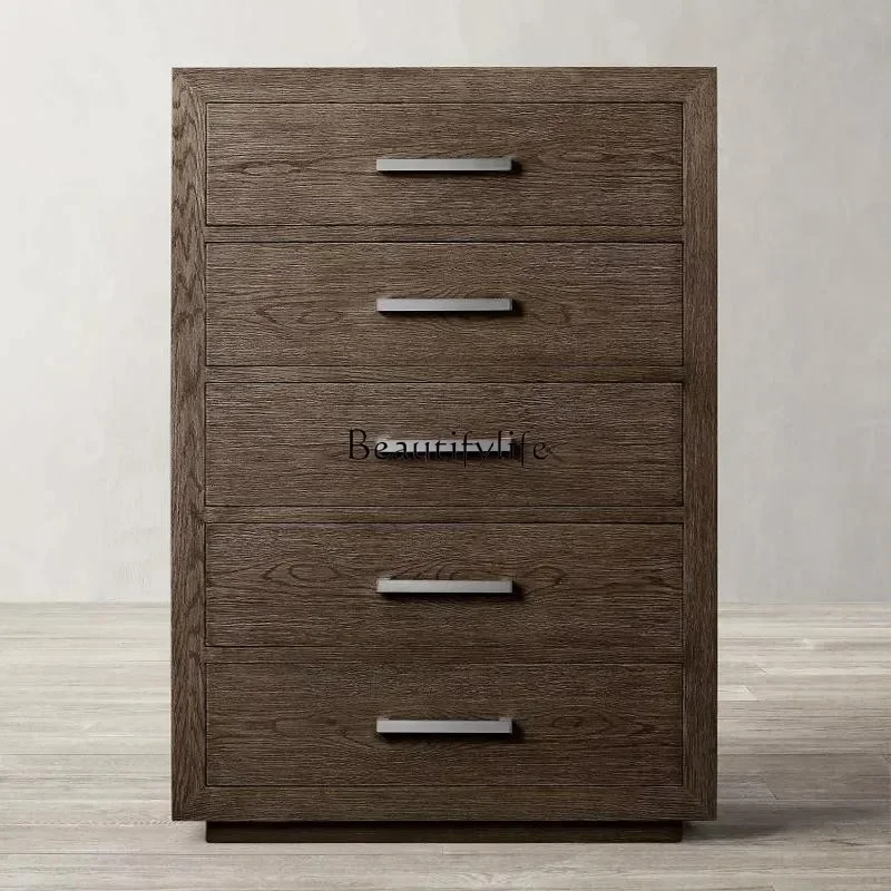 

yj21 Винтажный шкаф для хранения из цельного дерева в американском стиле кантри, легкий роскошный современный простой винтажный шкаф для хранения из цельного дерева