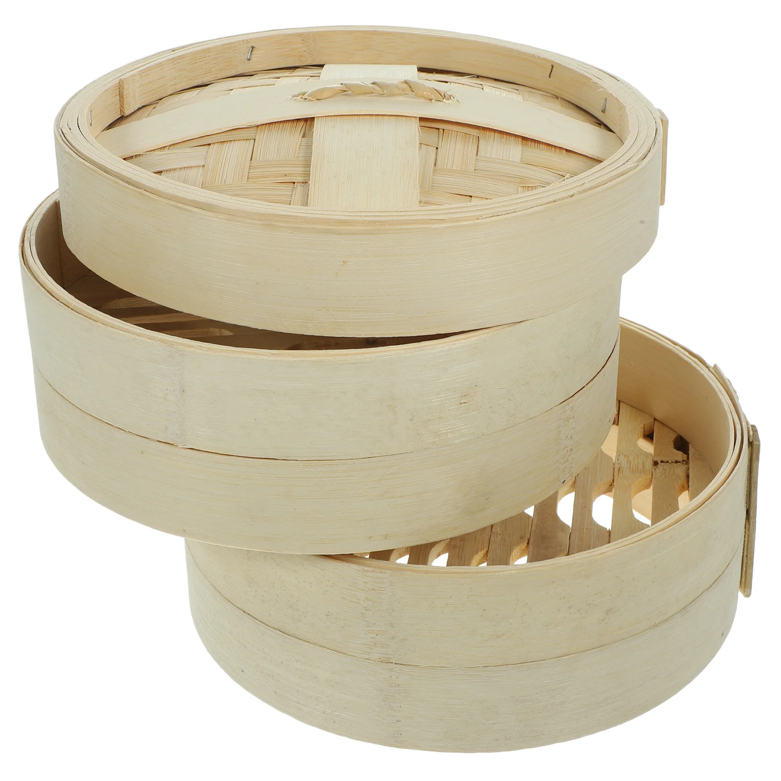 

1Set Bamboo Steamer Basket Premium Material Dumpling Steamer for Kitchen Cooking Food Steaming with Lid