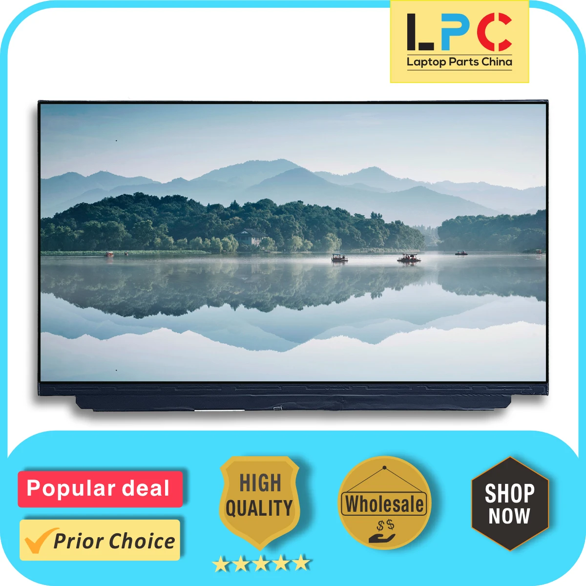 Painel de Exibição de Tela Lcd Nv140qum-n53 14 Polegada Uhd 3840 × 2160 Edp 40 Pinos sem Toque Nova Substituição