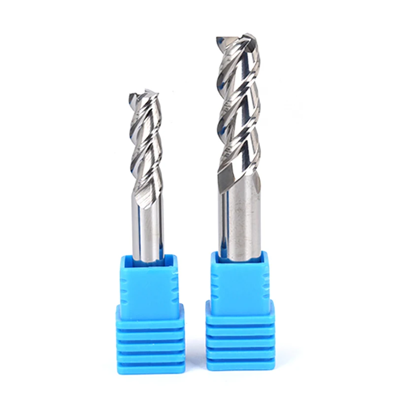 HRC50 3 Flute Aluminum Milling Cutter 1-20MM 50L 75L 100L Carbide End Mill Aluminum Copper Wood Cutter Endmills Cnc Cutter