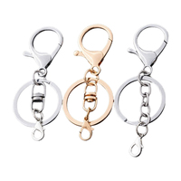 5Pcs Metal Swivel Lanyard Snap Hook Lobster Clasps Lanyard Keyrings Keychain For DIY Jewelry Making Supplies Findings Accessorie