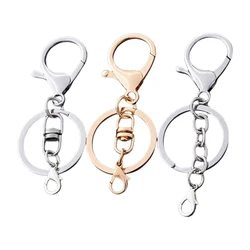 5Pcs Metal Swivel Lanyard Snap Hook Lobster Clasps Lanyard Keyrings Keychain For DIY Jewelry Making Supplies Findings Accessorie