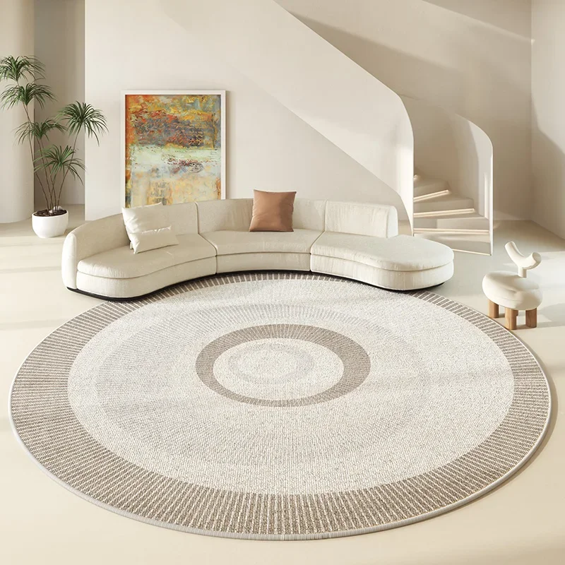 Round Large Area Carpet Living Room Nordic Style Non Slip Coffee Table Carpets Bedroom Swivel Chair Rug 러그 Alfombra Redonda