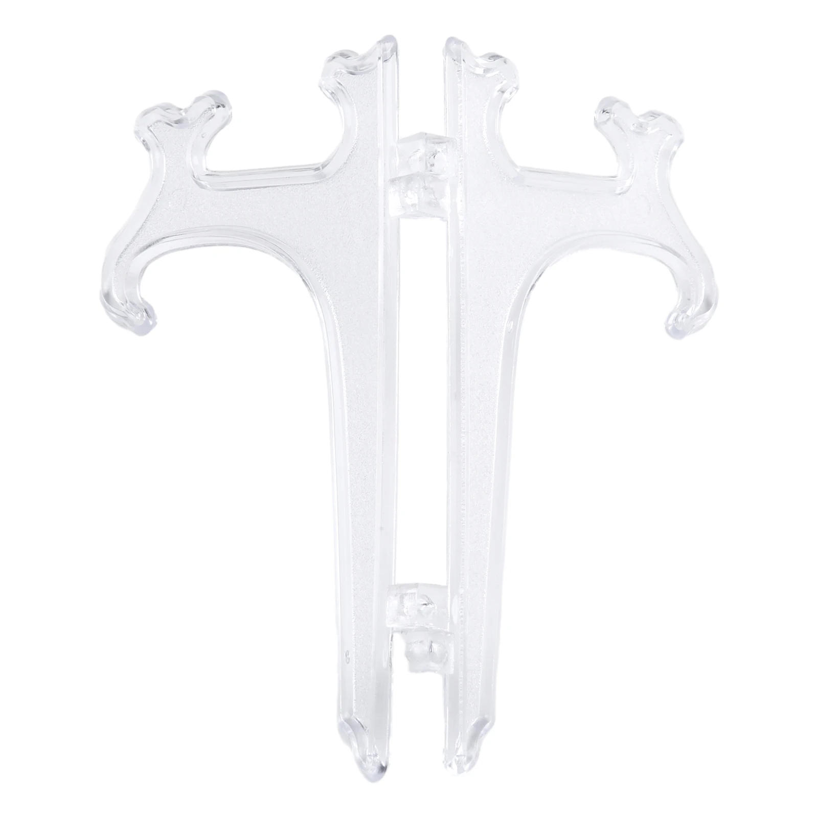 Multipurpose Transparent Folding Tray Bracket Rack Set of 5 for Displaying Plates Medals Photos Books and Ornaments