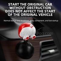 Car one click start lever, ignition device start stop switch button decoration one click start protective cover