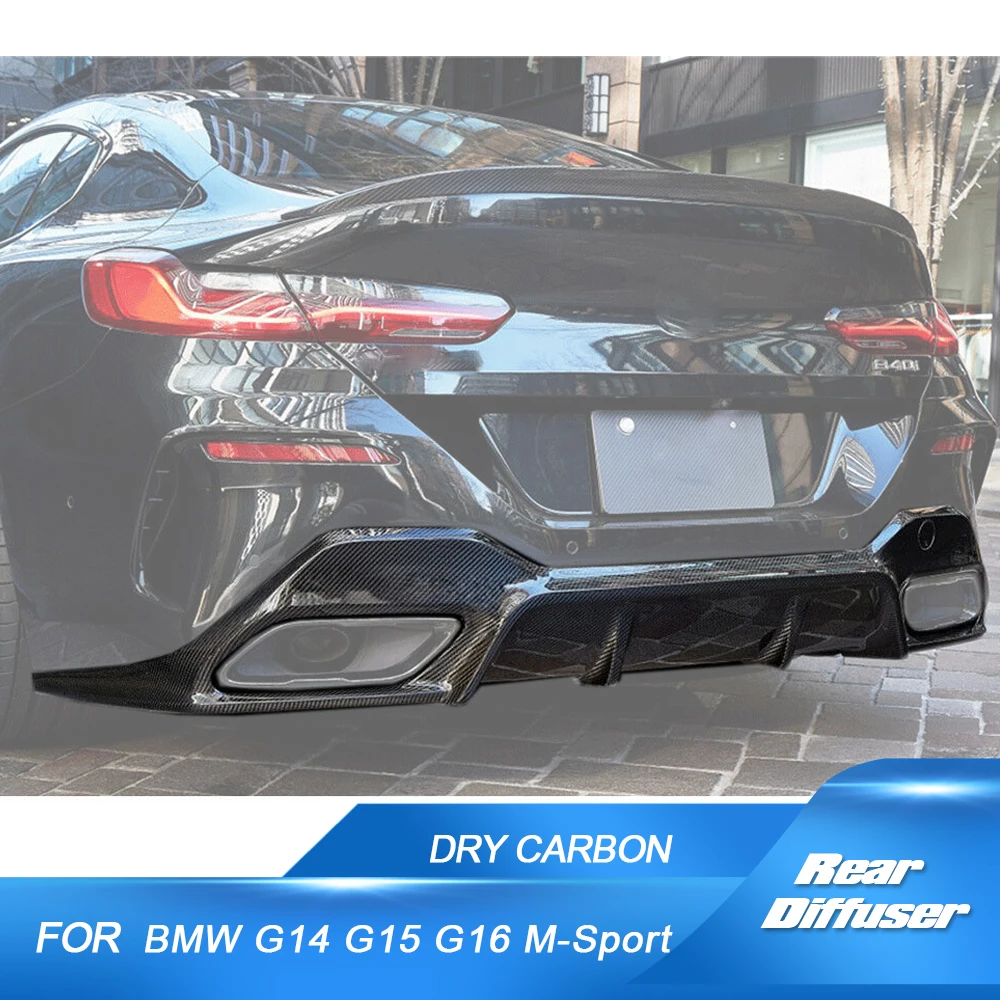 

Car Rear Diffuser Lip Spoiler For BMW 8 Series G14 G15 G16 M-Sport Sedan 840i 2019-2021 Dry Carbon Car Rear Bumper Diffuser Lip