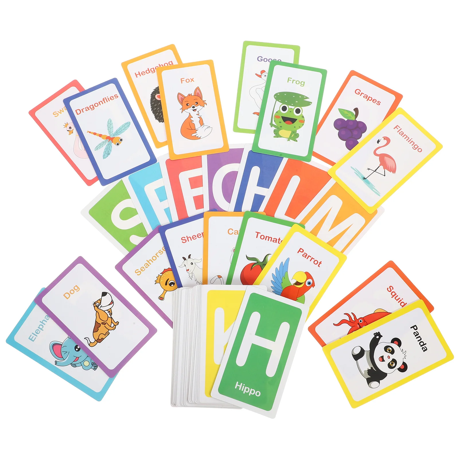 مجموعة واحدة من بطاقات فلاش للأطفال الصغار، ألعاب تعليمية تعليمية محمولة للأطفال، بطاقات فلاش لمرحلة ما قبل المدرسة، بطاقات تعليمية، #1