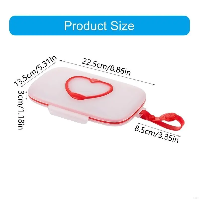 Scatola portaoggetti portatile per salviette 54DF Porta fazzoletti umidi con maniglia Facile da trasportare