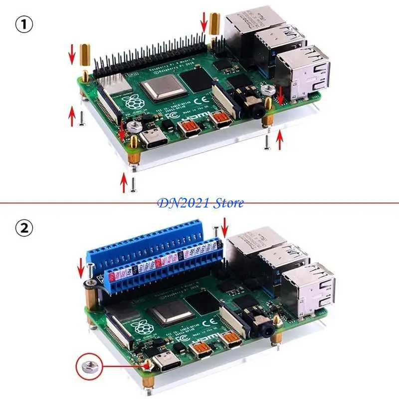 F3KE 미니 터미널 브레이크 아웃 보드 GPIO 확장 보드 터미널 브레이크 아웃 보드 4B 3B+ 3B 2B 1B+ FO