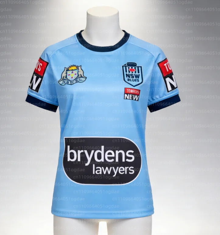 

Fashion Men's Clothing Australia NSW Blues Rugby Jersey Breathable Quick Drying Oversized Durable Elastic Sports Casual T Shirt